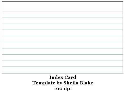 Index Card Template Microsoft Word 2010 Cards Design Templates