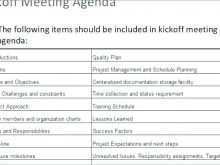 Kick Off Meeting Agenda Template Ppt