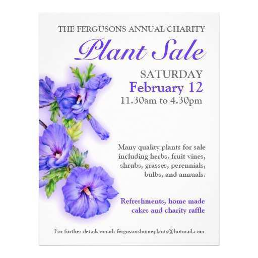 22 Online Plant Sale Flyer Template in Word for Plant Sale Flyer Template
