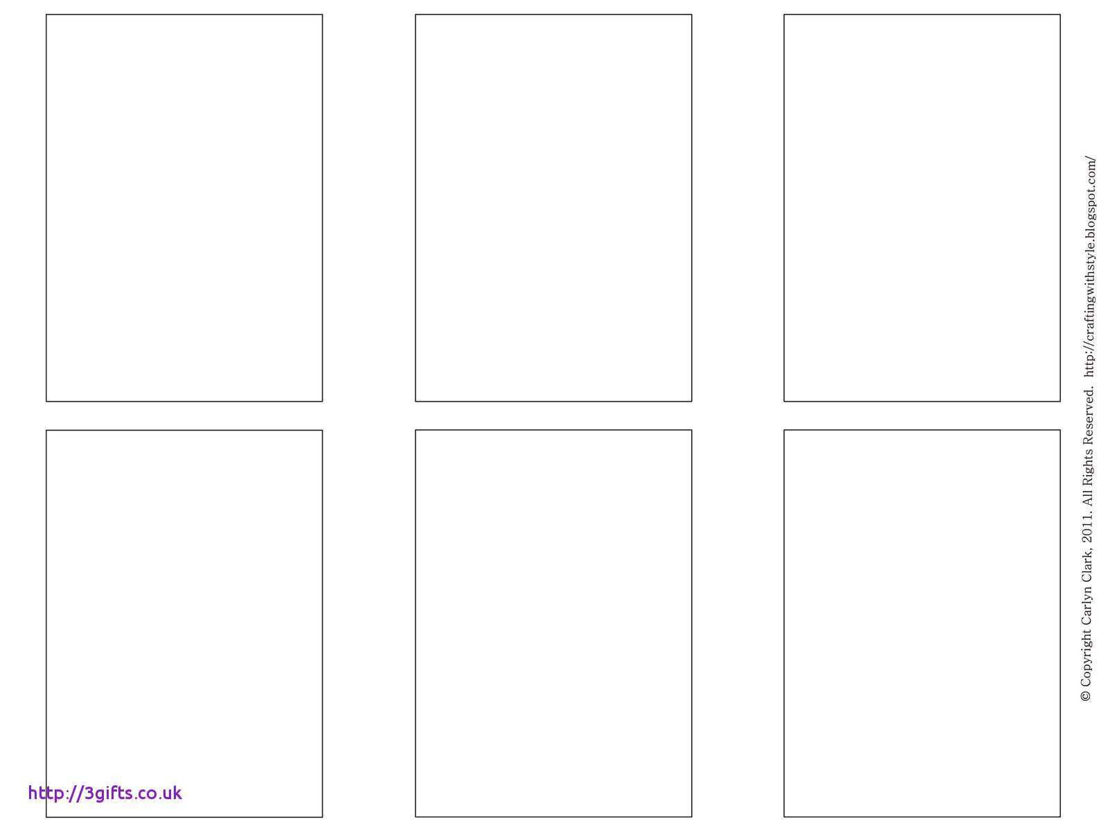 Simple Card Template For Word