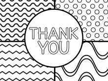 22 Online Thank You Card Template Black And White in Word with Thank You Card Template Black And White