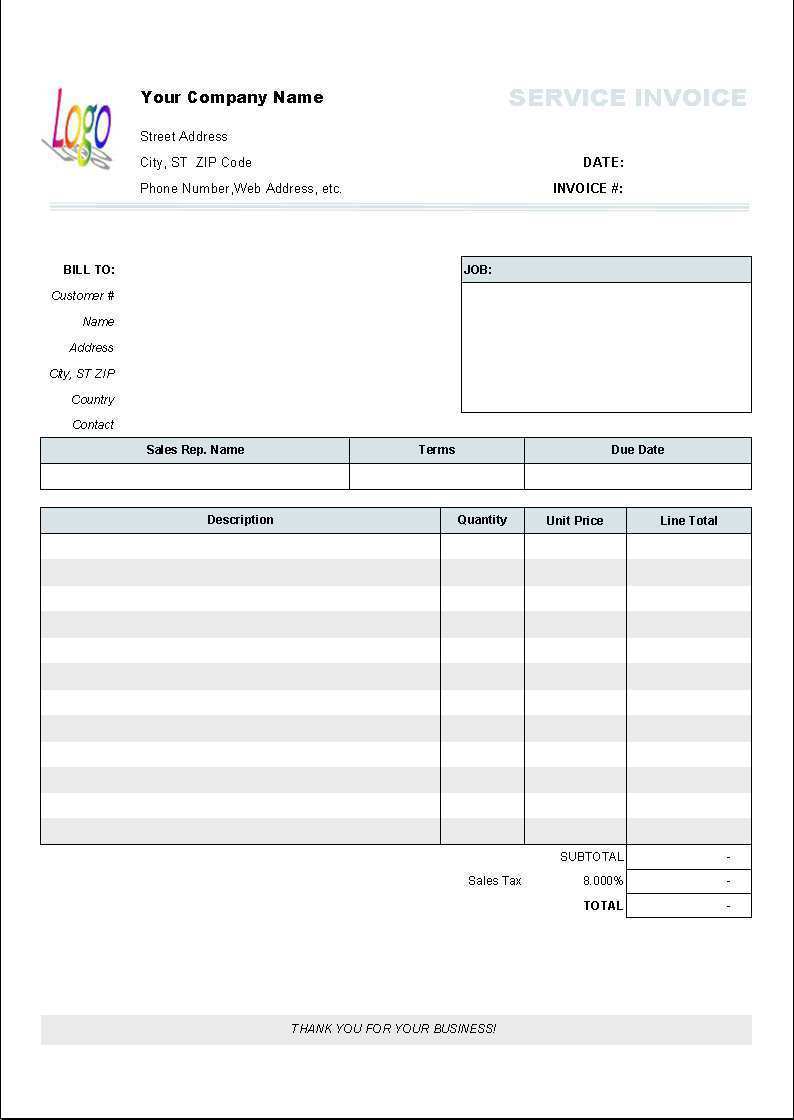 22 Printable Blank Invoice Template Mac Photo for Blank Invoice Template Mac