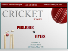 22 Printable Cricket Flyer Template Formating by Cricket Flyer Template