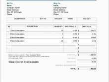 22 Printable Roof Repair Invoice Template For Free for Roof Repair Invoice Template