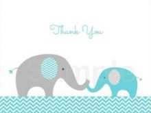 22 Printable Thank You Card Template Elephant Photo by Thank You Card Template Elephant