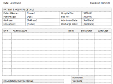 22 Report Blank Medical Invoice Template Formating for Blank Medical Invoice Template