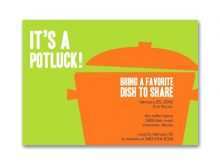 22 Report Potluck Flyer Template in Word with Potluck Flyer Template