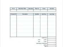 Blank Invoice Template Google Sheets