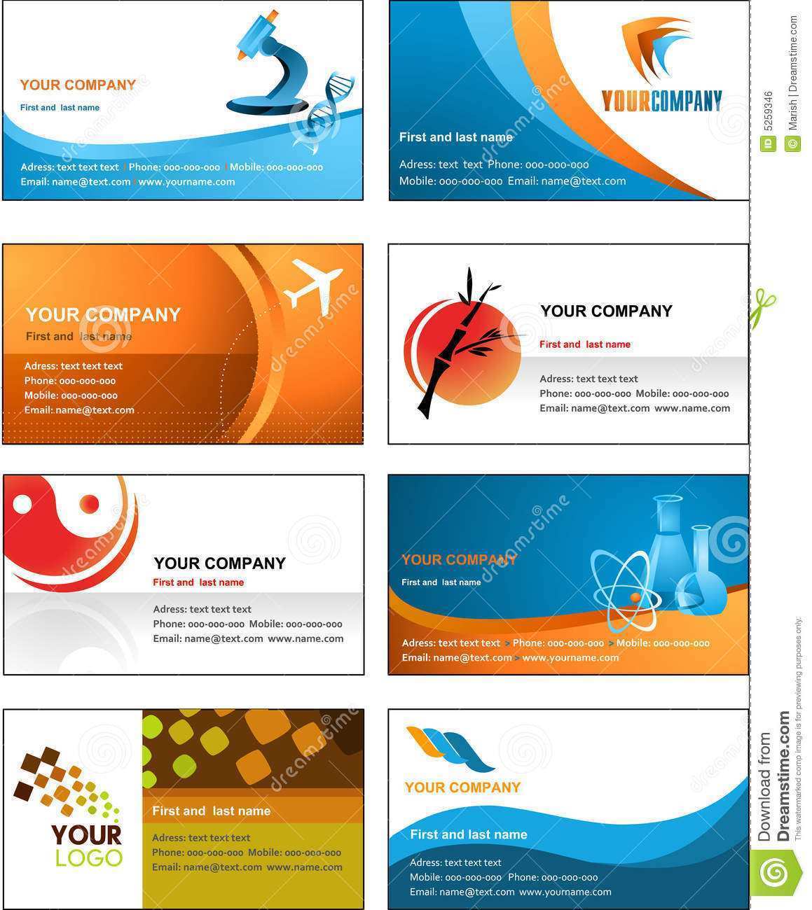 22 Standard Business Card Templates Vector Templates with Business Card Templates Vector