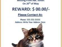 22 Standard Free Lost Cat Flyer Template Now by Free Lost Cat Flyer Template