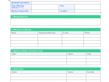 22 Standard Meeting Agenda Template With Objectives Maker for Meeting Agenda Template With Objectives