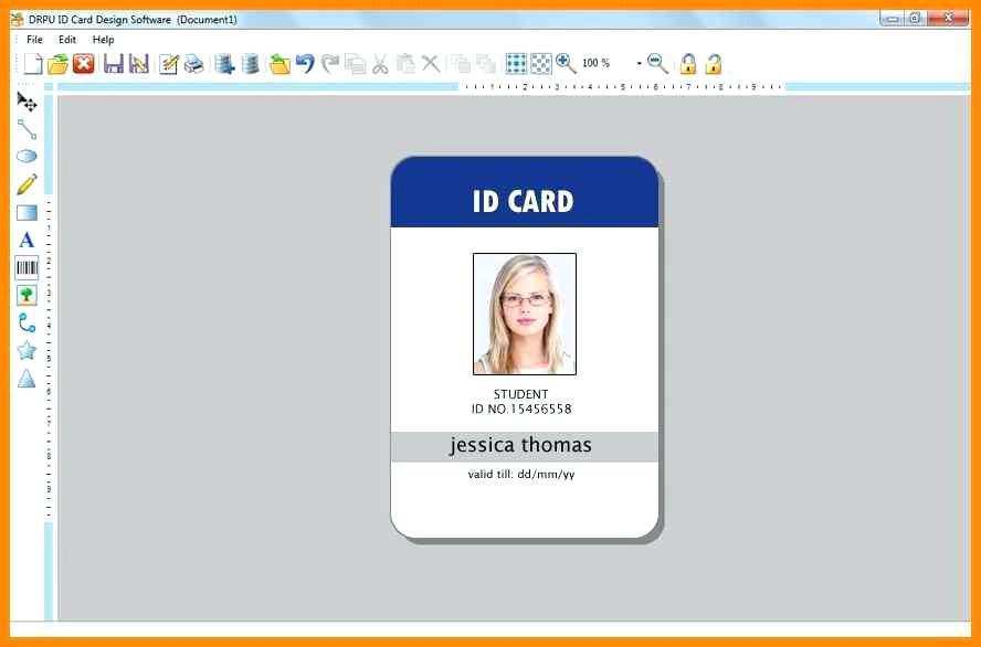 22 The Best Id Card Template Excel in Photoshop by Id Card Template Excel