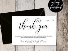 22 The Best Thank You Card Template Funeral For Free for Thank You Card Template Funeral