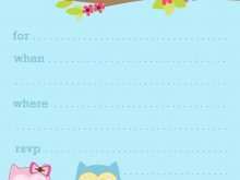 22 Visiting Owl Birthday Card Template Layouts with Owl Birthday Card Template