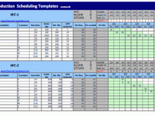 23 Adding Monthly Production Schedule Template Formating by Monthly Production Schedule Template