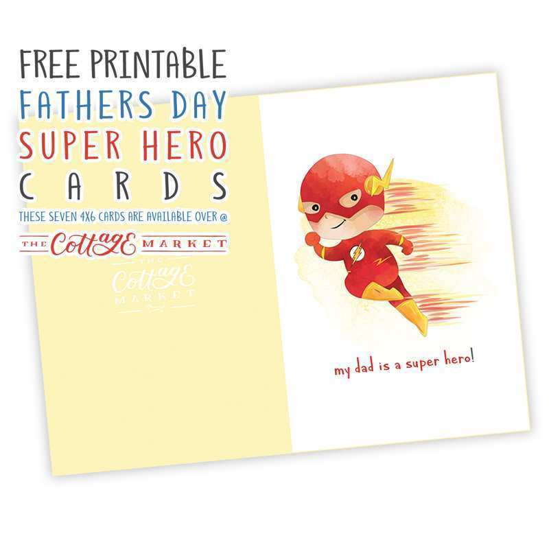 23 Adding Superhero Father S Day Card Template for Ms Word with Superhero Father S Day Card Template