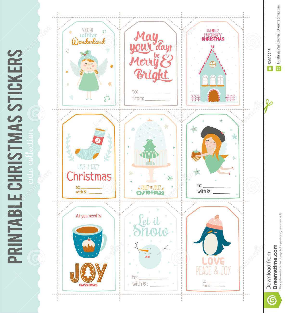 23 Adding Template For Christmas Card Labels With Stunning Design with Template For Christmas Card Labels
