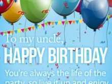 23 Adding Uncle Birthday Card Template in Photoshop with Uncle Birthday Card Template