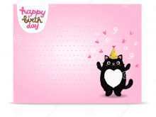 23 Best Birthday Card Template Cat Maker with Birthday Card Template Cat