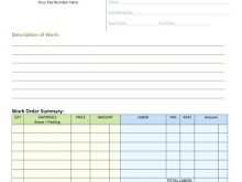 Contractor Labor Invoice Template