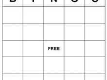 23 Blank Bingo Card Template For Word Formating for Bingo Card Template For Word