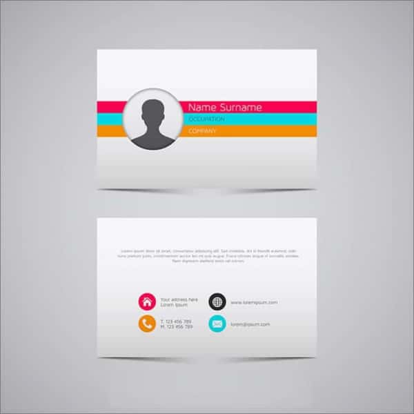 Blank Business Card Template Photoshop