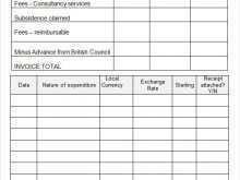 Consulting Invoice Form