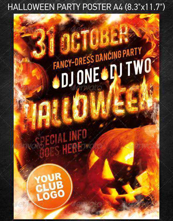 23 Blank Halloween Flyer Templates Free Psd for Ms Word by Halloween