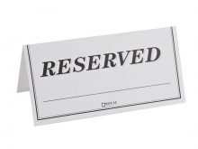 23 Blank Reserved Tent Card Template With Stunning Design by Reserved Tent Card Template