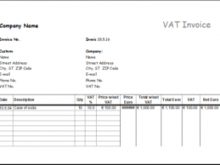 23 Blank Vat Invoice Template In Excel Photo for Vat Invoice Template In Excel