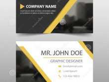 23 Blank Yellow Name Card Template PSD File for Yellow Name Card Template
