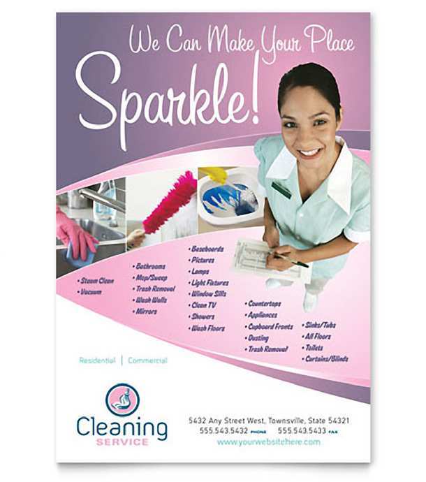 23 Cleaning Flyers Templates With Stunning Design for Cleaning Flyers Templates