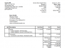 Invoice Example Pdf