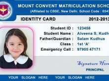 23 Create Student Id Card Template Word With Stunning Design by Student Id Card Template Word