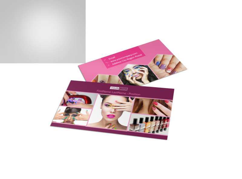 23 Creative Business Card Templates For Nail Salon With Stunning Design for Business Card Templates For Nail Salon