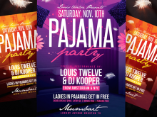 23 Creative Pajama Party Flyer Template PSD File for Pajama Party Flyer Template