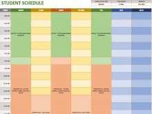 23 Customize Our Free Class Schedule Template For Excel Formating by Class Schedule Template For Excel