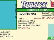 23 Customize Tennessee Id Card Template Formating by Tennessee Id Card Template