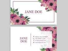 23 Floral Name Card Template Free Layouts with Floral Name Card Template Free