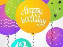 23 Format 13 Birthday Card Template for Ms Word by 13 Birthday Card Template
