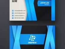 23 Format Id Card Template Blue PSD File with Id Card Template Blue