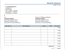 23 Format Invoice Hourly Rate Template Maker with Invoice Hourly Rate Template