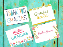 23 Format Thank You Card Template In Spanish Templates with Thank You Card Template In Spanish