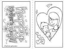 23 Free Mother Day Card Template To Color Templates for Mother Day Card Template To Color