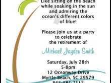 Invitation Card Format For Retirement Party