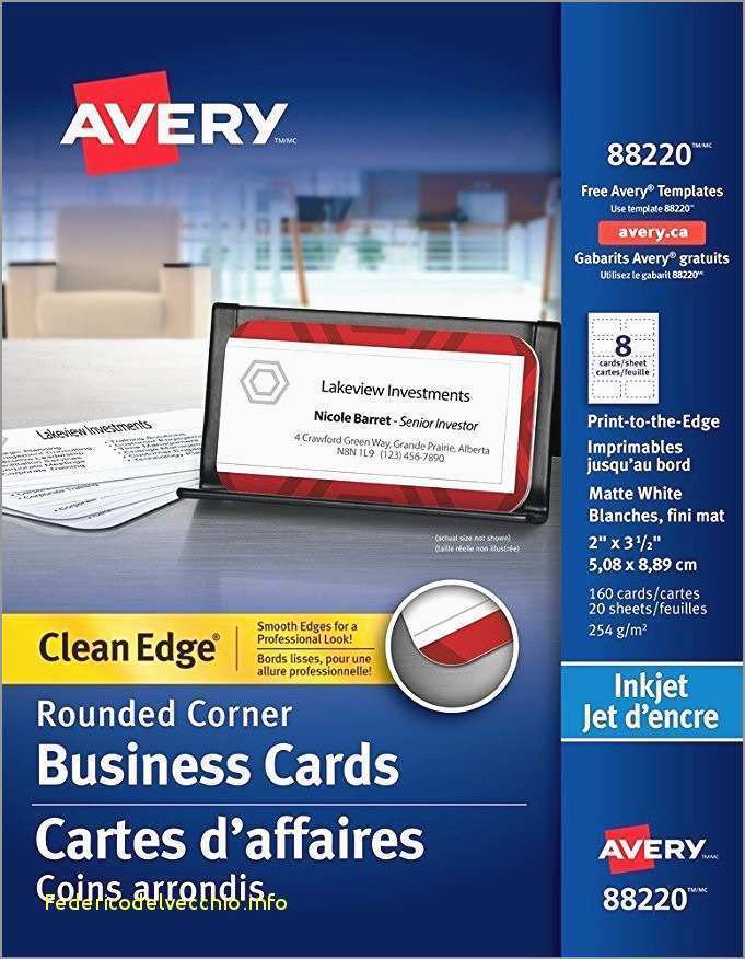 Avery Business Card Template 5874 Cards Design Templates F24