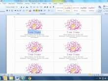 23 How To Create Name Card Template For Microsoft Word Photo with Name Card Template For Microsoft Word