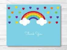23 How To Create Rainbow Thank You Card Template Now for Rainbow Thank You Card Template