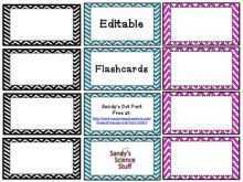23 Printable Editable Flashcard Template Word Photo with Editable Flashcard Template Word