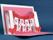 23 Report Pop Up Card I Love You Template Layouts with Pop Up Card I Love You Template